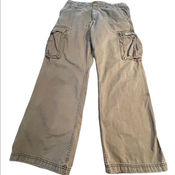 Vintage Old Navy Mens Brown Cargo Pants 